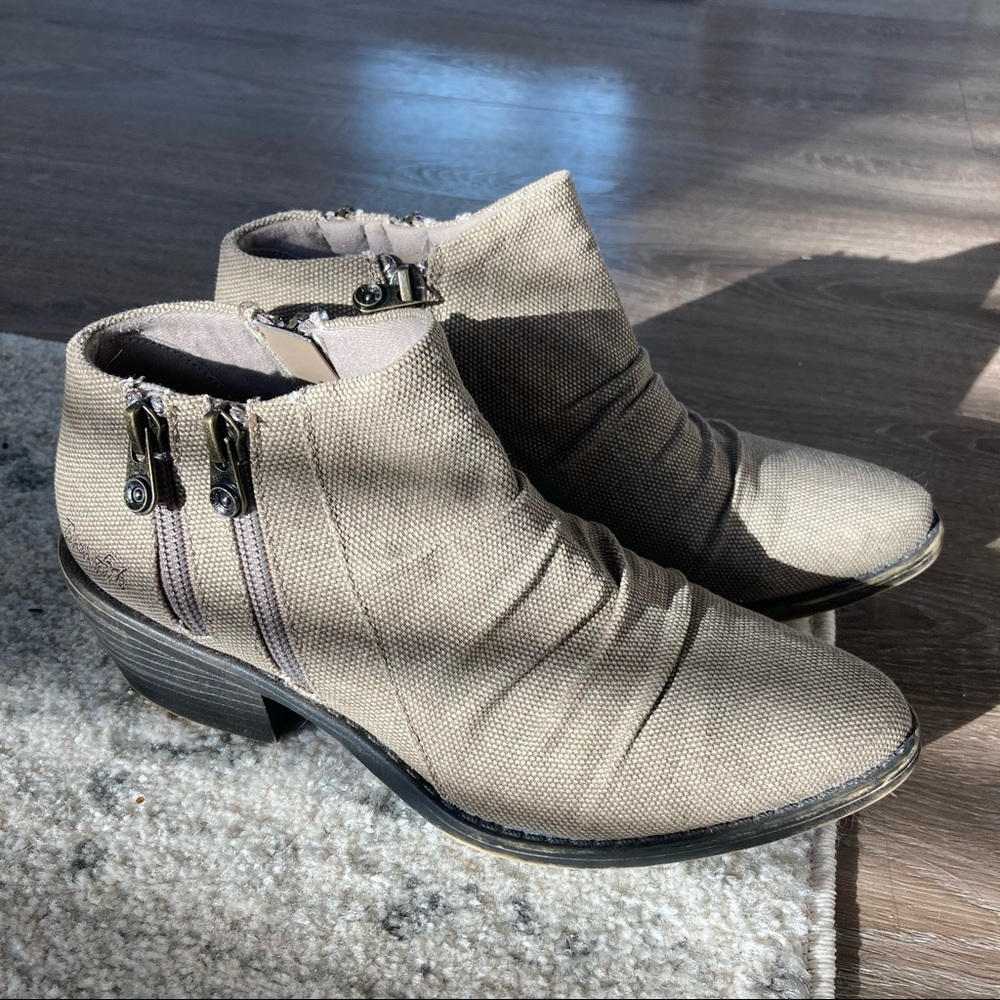 Taupe Blowfish Ankle Boots Sz 7